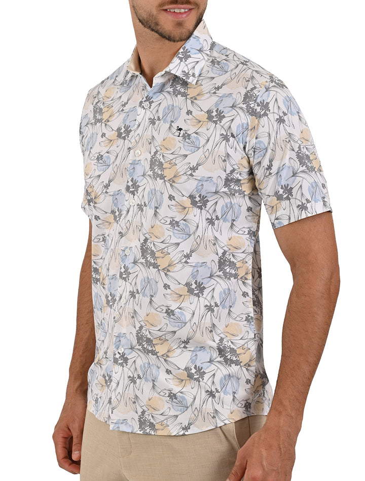 Camisa Casual Flamingo en Manga Corta