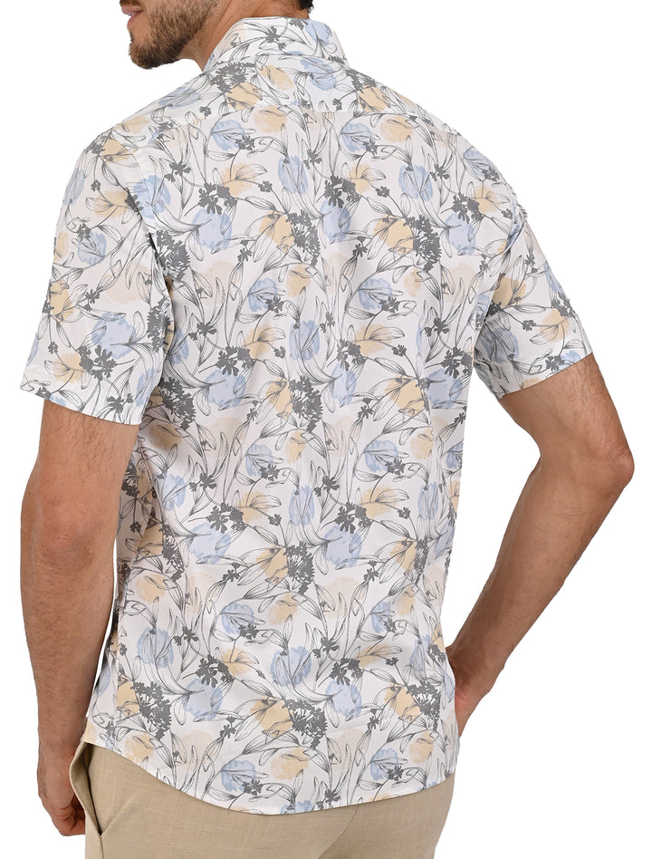 Camisa Casual Flamingo en Manga Corta