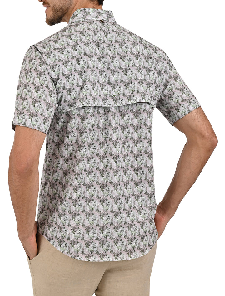 Camisa Airtek Print Flamingo en Manga Corta