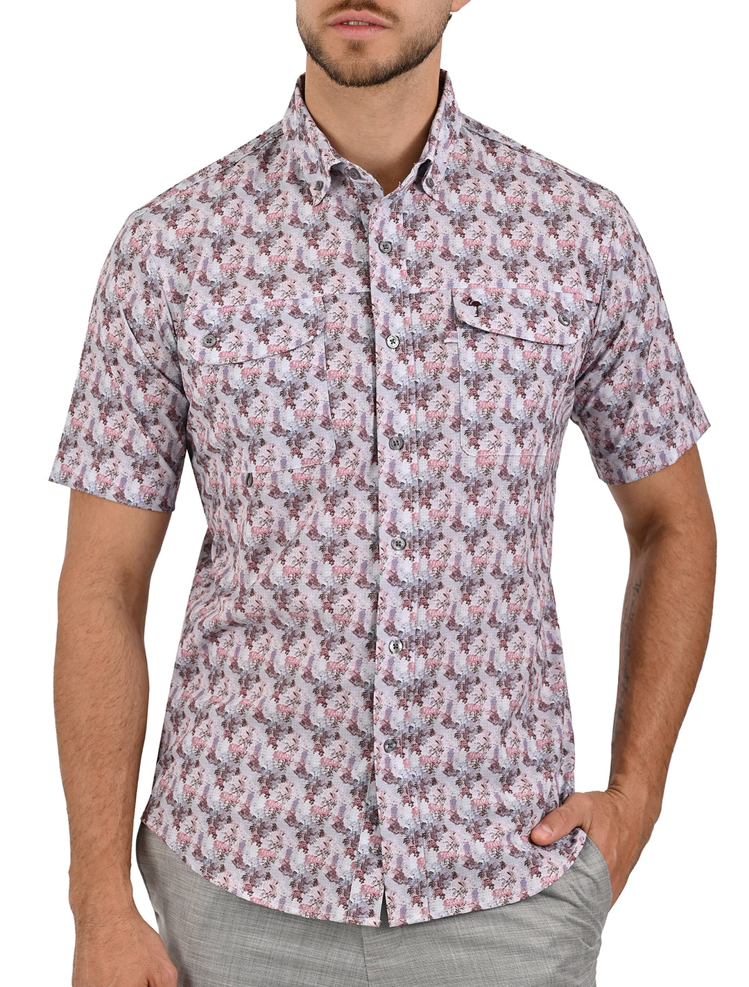 Camisa Airtek Print Flamingo en Manga Corta