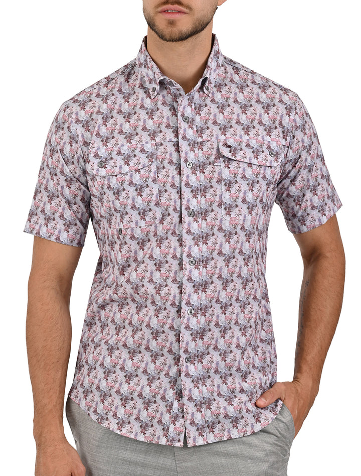 Camisa Airtek Print Flamingo en Manga Corta