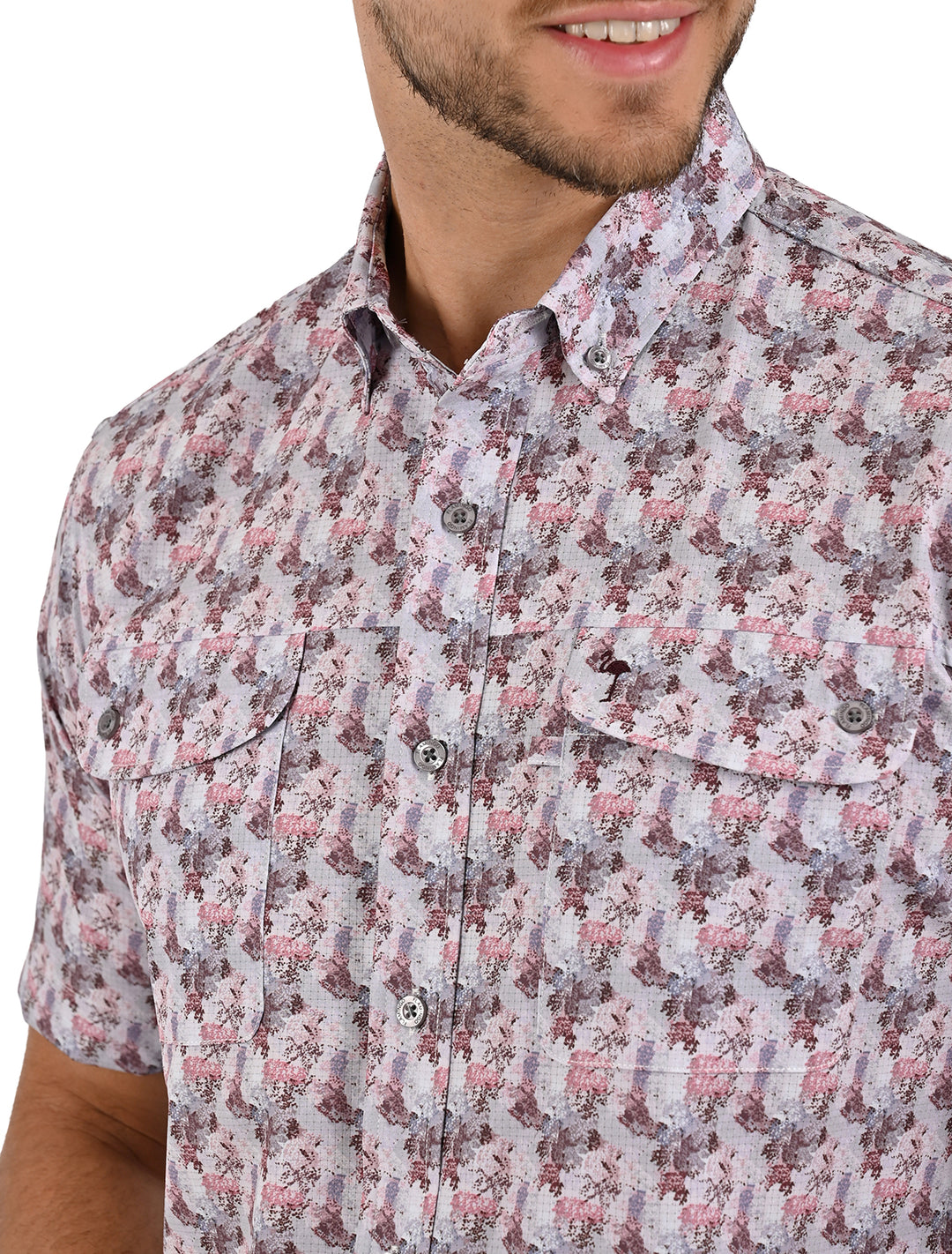 Camisa Airtek Print Flamingo en Manga Corta