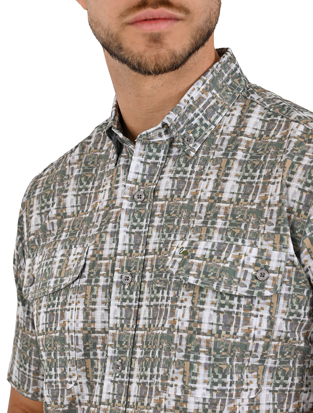 Camisa Airtek Flamingo Pixel en Manga Corta