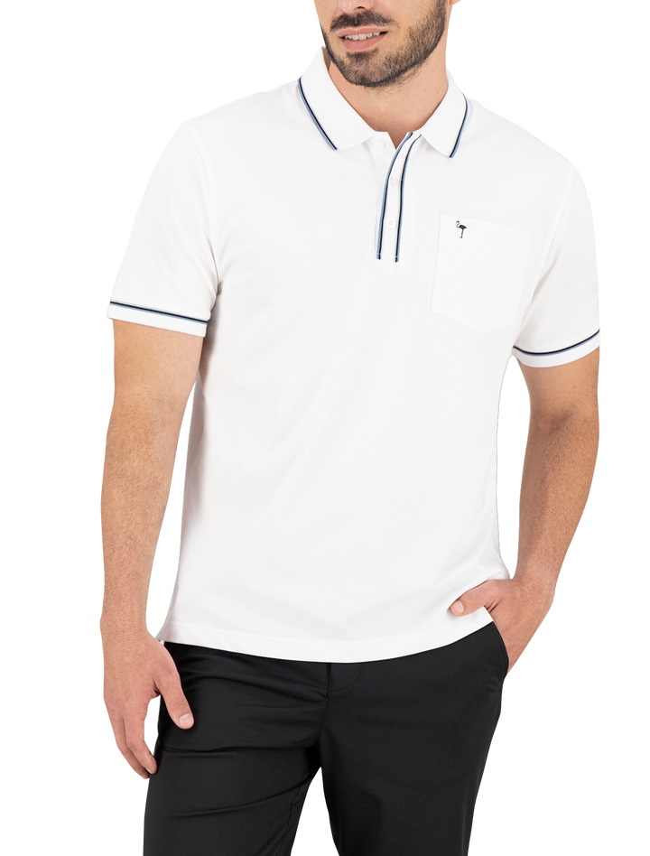 Polo Flamingo - Blanco