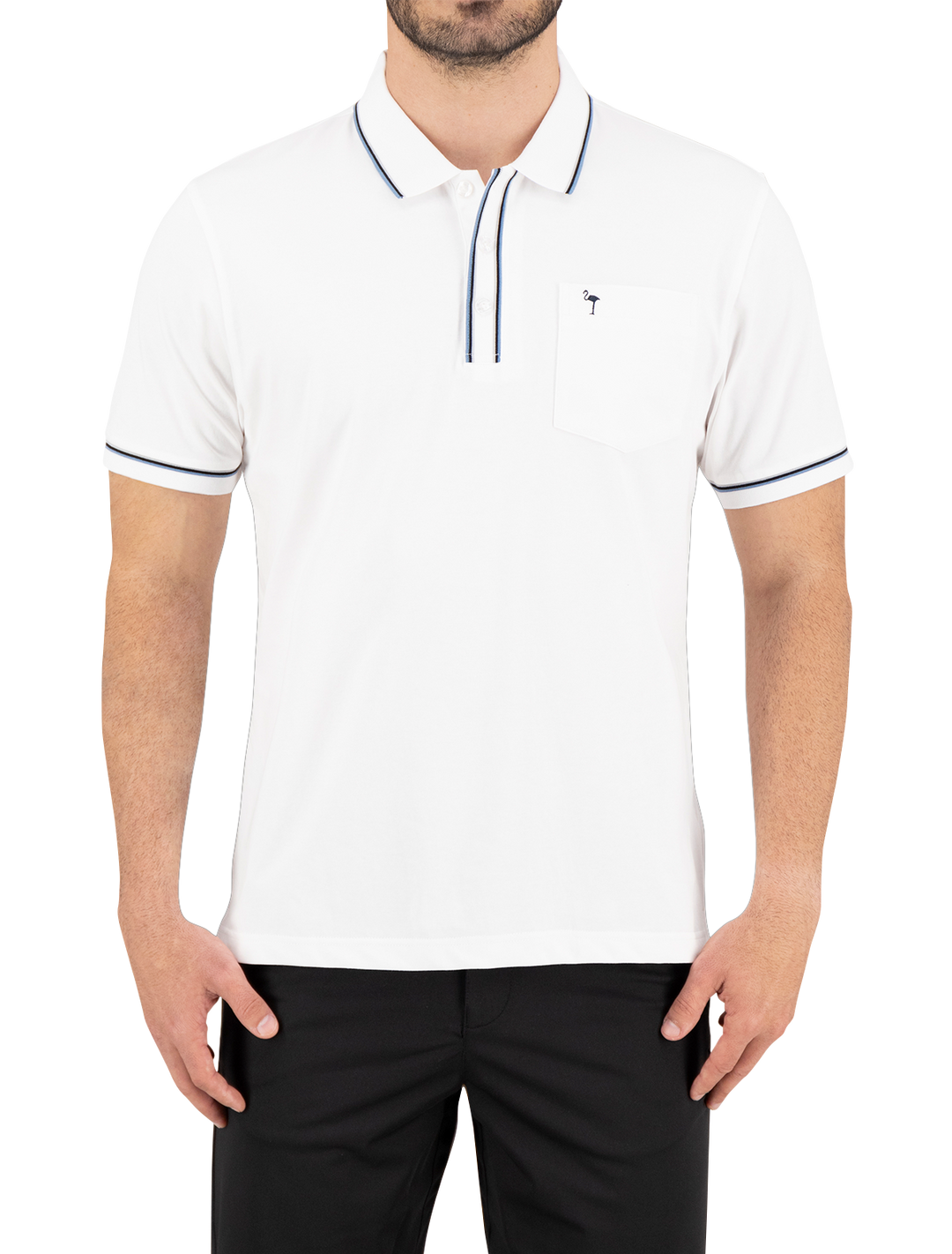 Polo Flamingo - Blanco