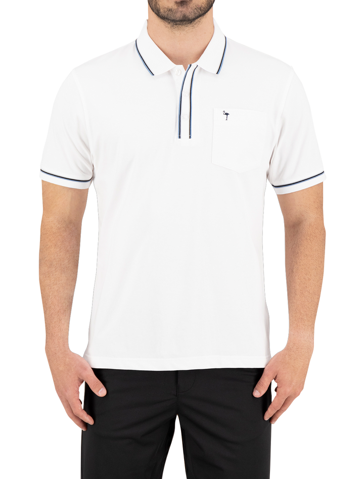 Polo Flamingo - Blanco