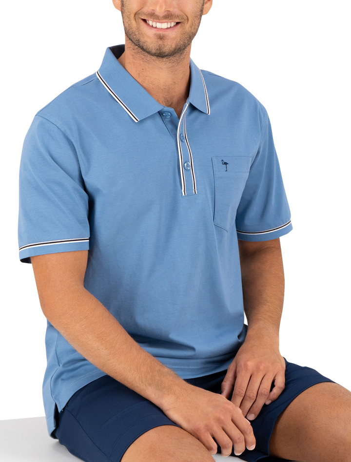 Polo Flamingo - Blanco