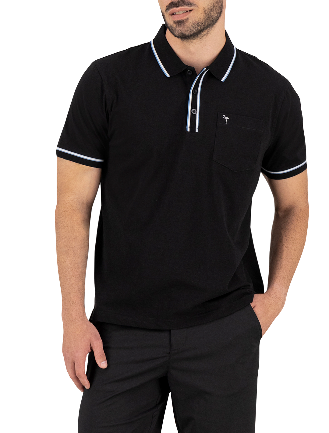 Polo Flamingo - Blanco