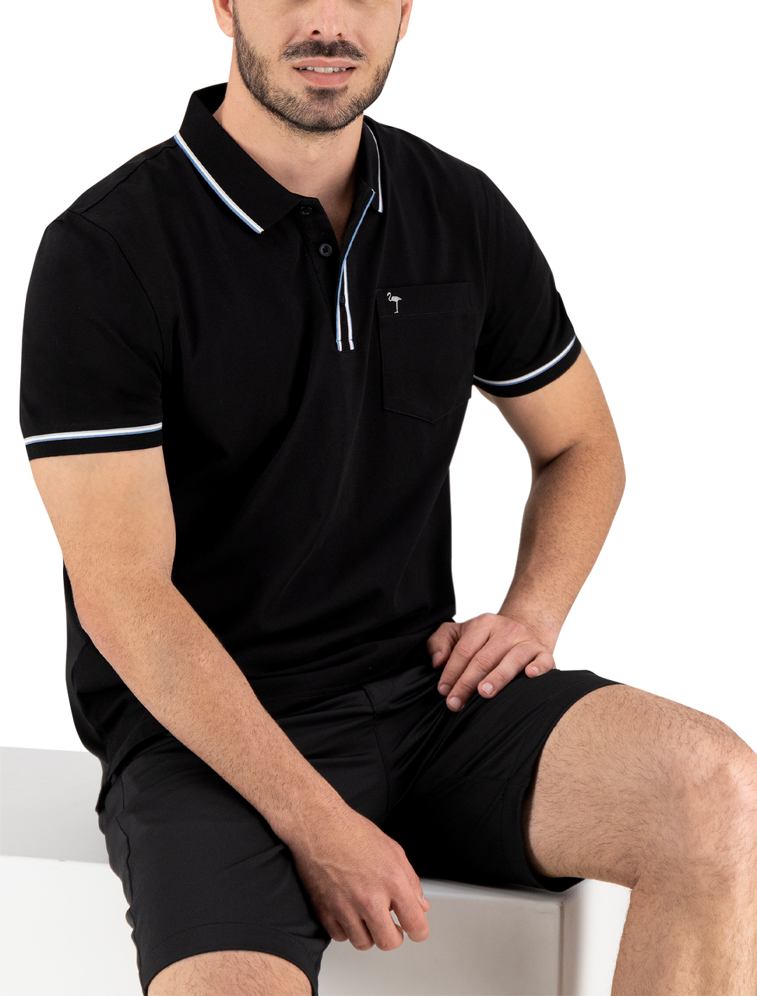 Polo Flamingo - Blanco